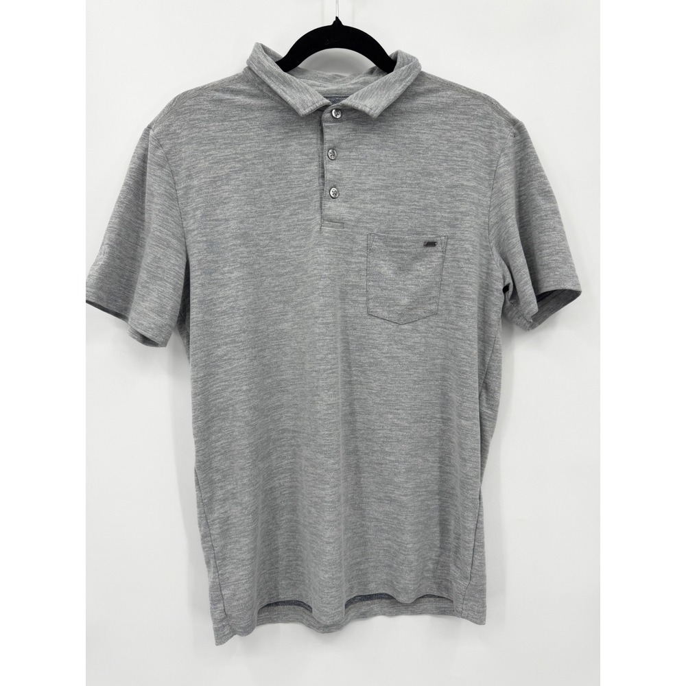 Vuori Ace Polo Men M Grey Slim-Fit Performance Pique V164